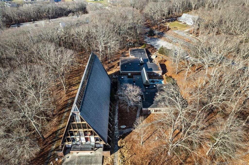 Aerial view of chapel